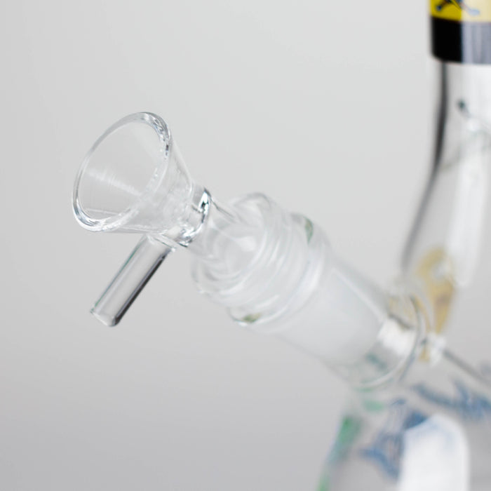 10" Cartoon Designs Glow In The Dark beaker bong In the Box [PIP302] Glass Bong NIBO Distribution