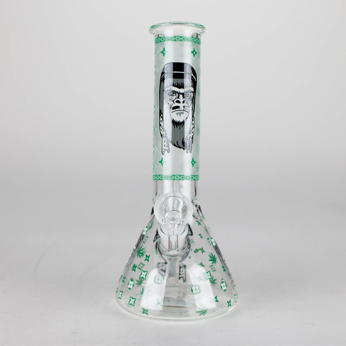 8.5" Gorilla Designs Glow In The Dark beaker bong In the Box [PIP301] Glass Bong NIBO Distribution