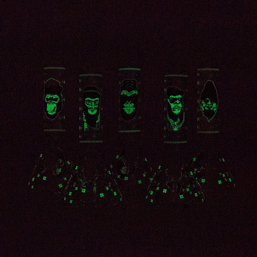 8.5" Gorilla Designs Glow In The Dark beaker bong In the Box [PIP301] Glass Bong NIBO Distribution