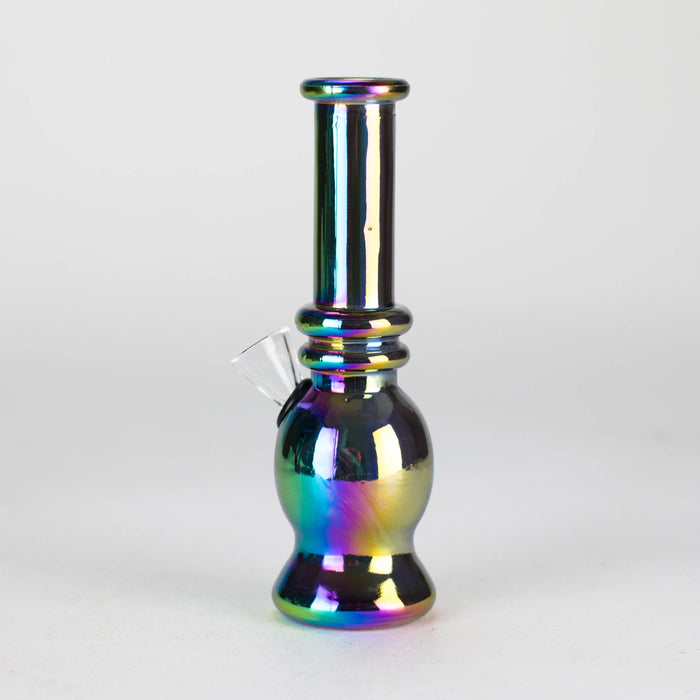 6" Glass Mini Bong Rainbow Standard Shaped Box of 12 [JBLMIN-01-4] Glass Bong Canadian Distributor