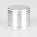 4 Part Grinder, Metallic Finish and Black Color [CN5015] Regular Grinder Canadian Distributor Silver (C)