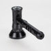 6" Pipe -Aluminum+Glass, Black Color Hammer Shape [YD1700] Glass Pipe Canadian Distributor