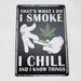 TRIM QUEEN | 420 VINTAGE SIGNS Flag · Sign · Deco Trim Queen I SMOKE I CHILL