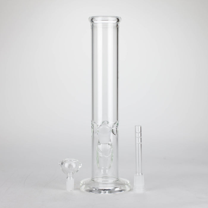 12" Clear Straight Tube Bong Straight Tube Bong Bongzie Smokes