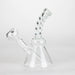 6" bent neck Twist glass bong with diffuser Bongs Bongzie Smokes