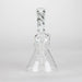 6" bent neck Twist glass bong with diffuser Bongs Bongzie Smokes
