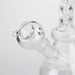 6" bent neck Twist glass bong with diffuser Bongs Bongzie Smokes