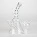 6" bent neck Twist glass bong with diffuser Bongs Bongzie Smokes