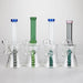 8" Assorted color tube glass bong with caterpilar diffuser Other Shaped Bong Bongzie Smokes