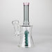8" Assorted color tube glass bong with caterpilar diffuser Other Shaped Bong Bongzie Smokes