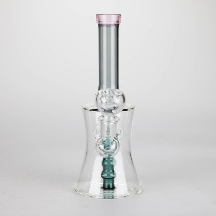 8" Assorted color tube glass bong with caterpilar diffuser Other Shaped Bong Bongzie Smokes