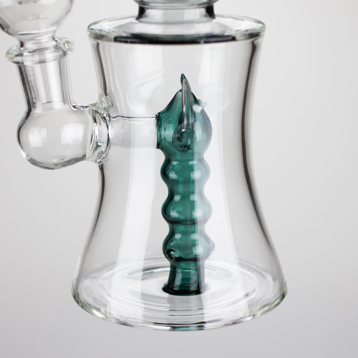 8" Assorted color tube glass bong with caterpilar diffuser Other Shaped Bong Bongzie Smokes