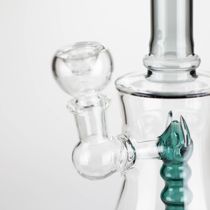 8" Assorted color tube glass bong with caterpilar diffuser Other Shaped Bong Bongzie Smokes