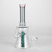 8" Assorted color tube glass bong with caterpilar diffuser Other Shaped Bong Bongzie Smokes