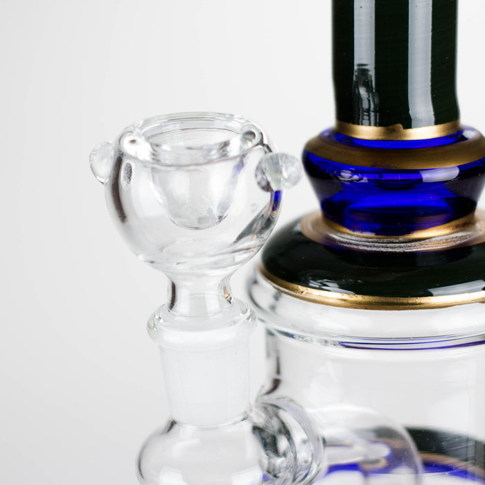 7.5" glass bong with diffuser Bongs Bongzie Smokes