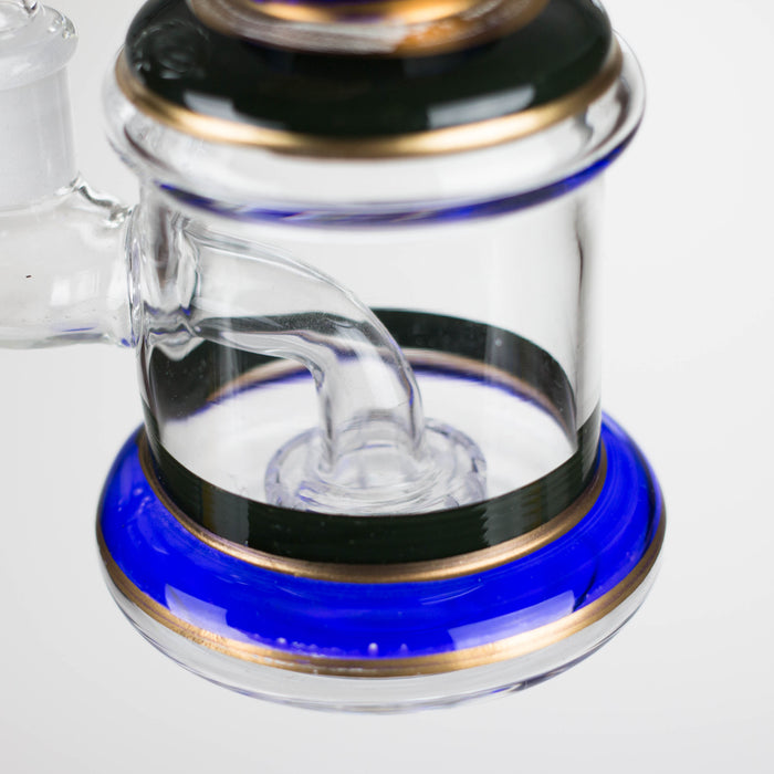 7.5" glass bong with diffuser Bongs Bongzie Smokes