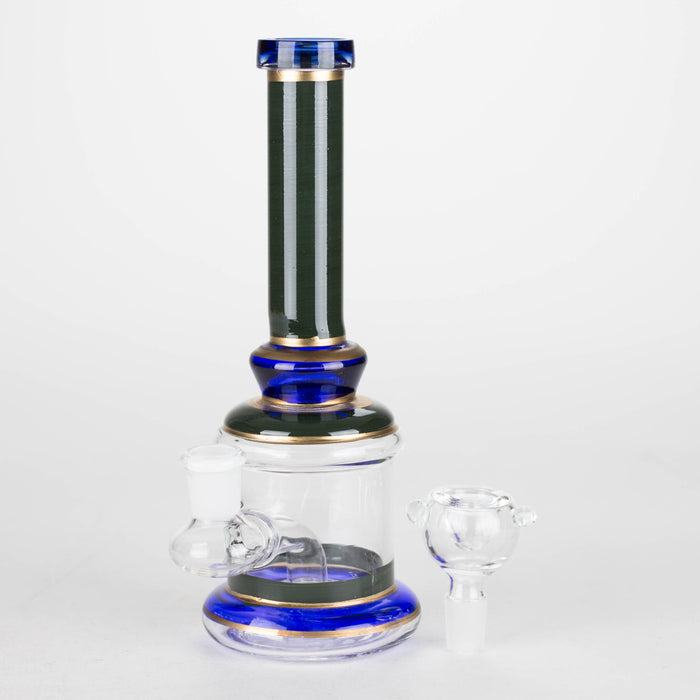 7.5" glass bong with diffuser Bongs Bongzie Smokes