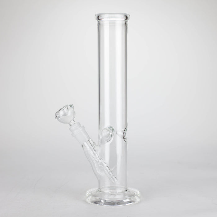 12" Clear Straight Tube Bong Straight Tube Bong Bongzie Smokes