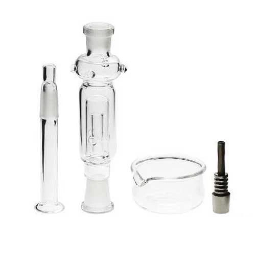 6" 10mm Nectar Collector Set + Dish Glass Hand Pipe PINNACLE DISTRIBUTORS INC.