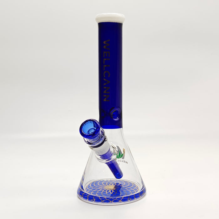 10" 5mm Accent Thickened Beaker [WE-10] Glass Bong Super Supplys Inc Blue