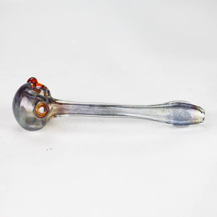 Shine Glassworks | Frit Pipe with coloured Accents - Made in Canada Glass Pipe Smoking Cat Distribution