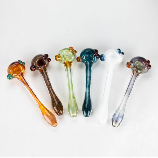Shine Glassworks | Frit Pipe with coloured Accents - Made in Canada Glass Smoking Cat Distribution