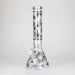 Karma | 14" Leaf Beaker Glow in the dark Glass Bong Beaker Bong Maq Distributors