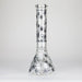 Karma | 14" Leaf Beaker Glow in the dark Glass Bong Beaker Bong Maq Distributors