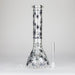 Karma | 14" Leaf Beaker Glow in the dark Glass Bong Beaker Bong Maq Distributors