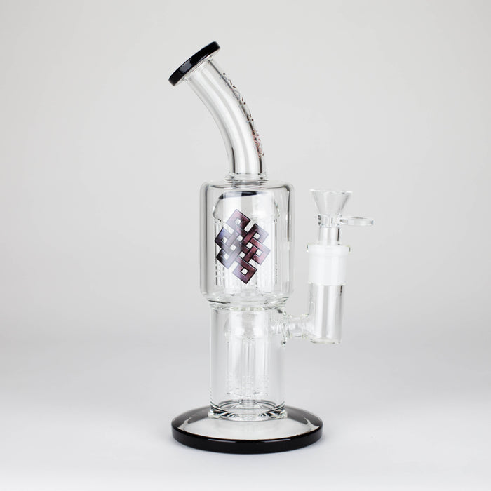 Karma | Glass Bong 11" Double Tree Bend Other Shaped Bong Maq Distributors