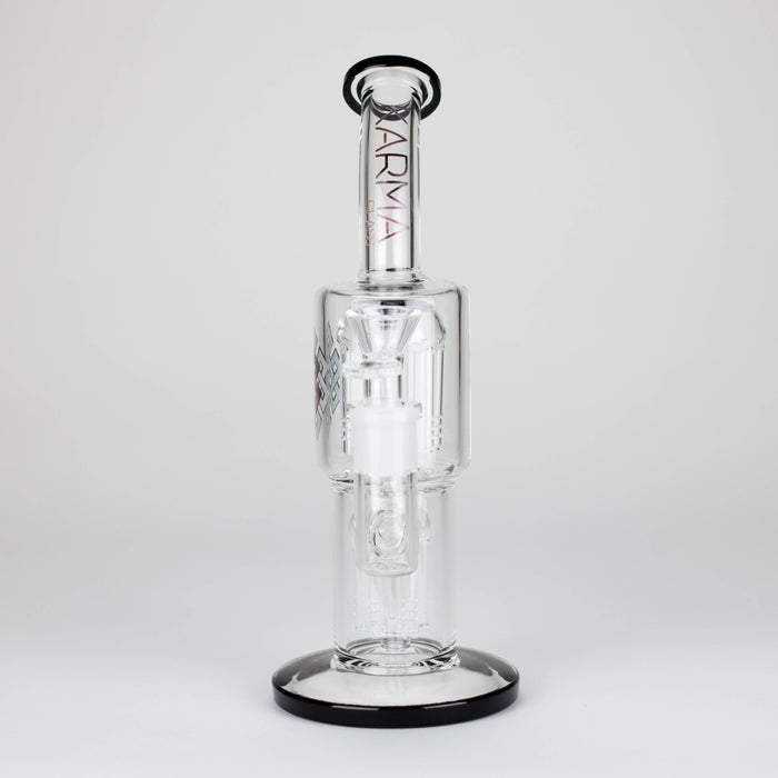 Karma | Glass Bong 11" Double Tree Bend Other Shaped Bong Maq Distributors