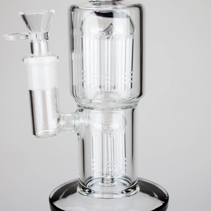 Karma | Glass Bong 11" Double Tree Bend Other Shaped Bong Maq Distributors