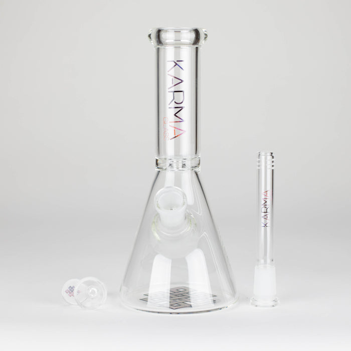 Karma | 9" Skinny Beaker Glass Bong Beaker Bong Maq Distributors