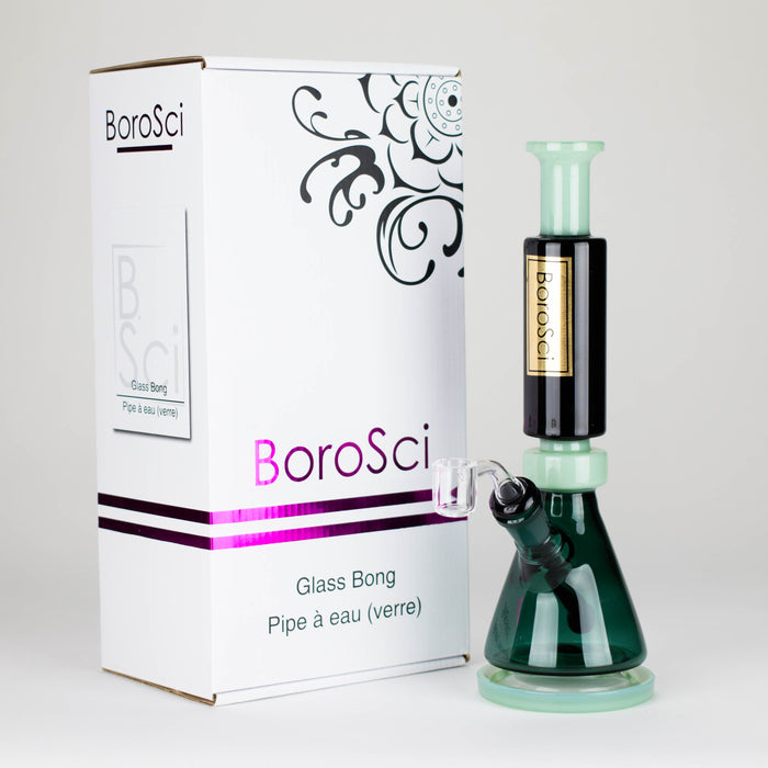 BoroSci | 10" Retro Mini Beaker with Banger Glass Rig Rig Maq Distributors