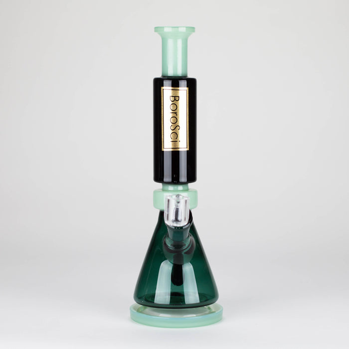 BoroSci | 10" Retro Mini Beaker with Banger Glass Rig Rig Maq Distributors