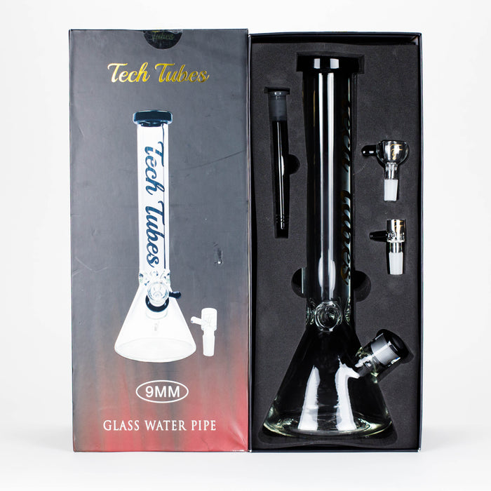 Tech Tubes | 16" 9mm Beaker Glass Bong Beaker Bong Maq Distributors