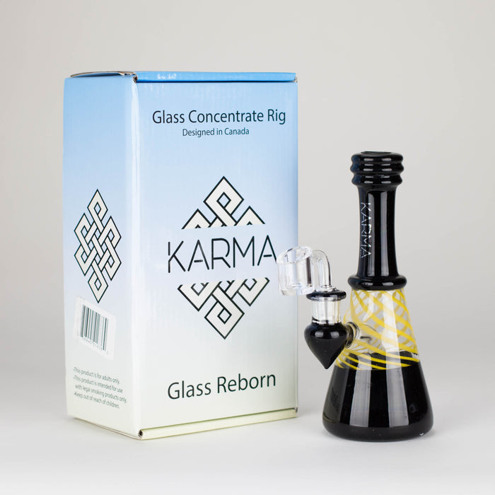 Karma | Mini Beaker With Banger Glass Rig Beaker Bong Maq Distributors