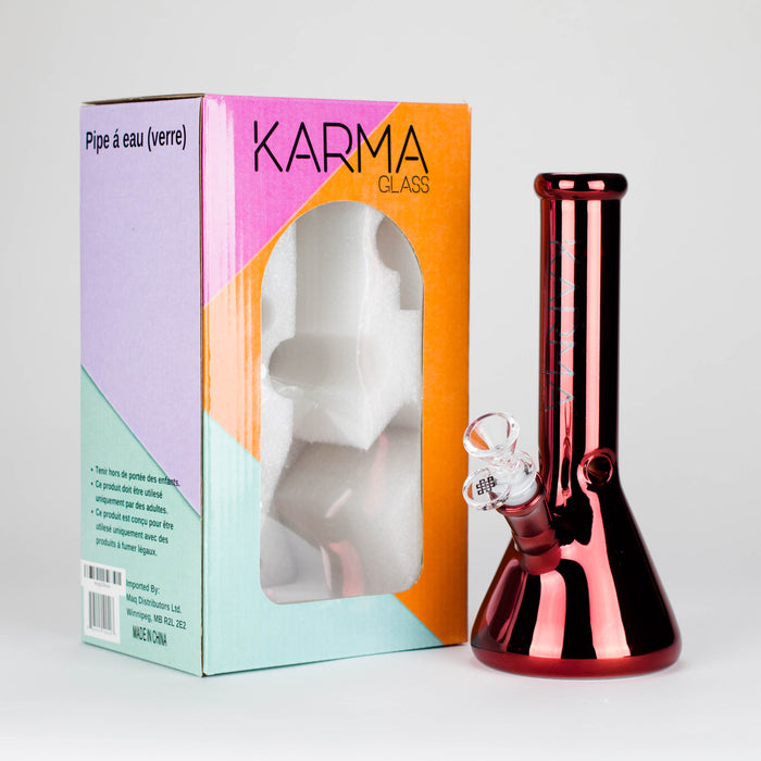 Karma | Glass Bong 9" Beaker Metallic Beaker Bong Maq Distributors