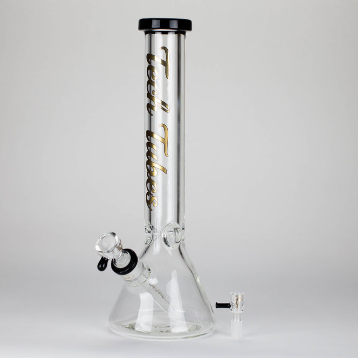 Tech Tubes | 16" 9mm Beaker Glass Bong Beaker Bong Maq Distributors Black