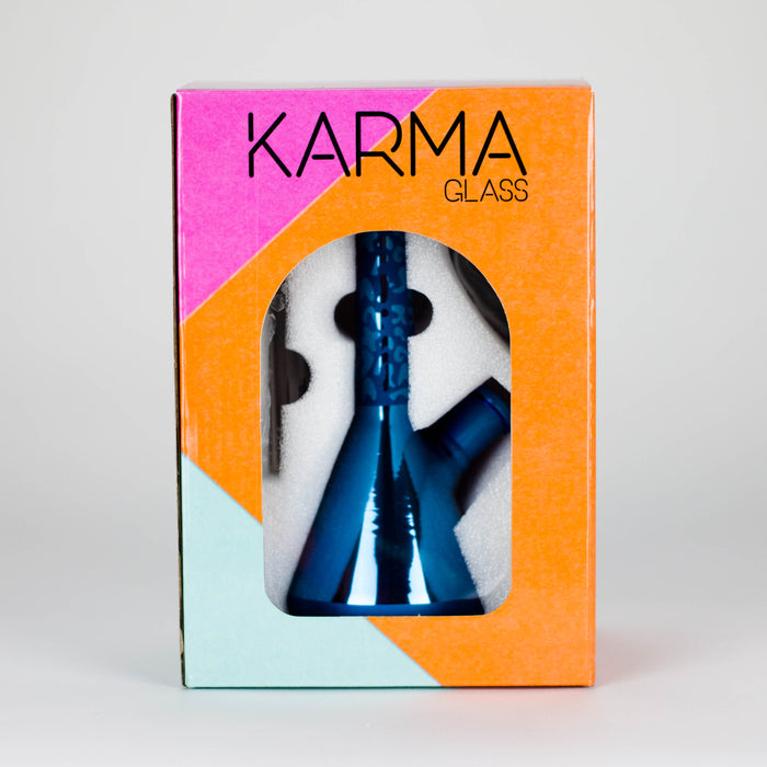 Karma | 7" Metallic Sandblasted Beaker Glass Dab Rig Rig Maq Distributors