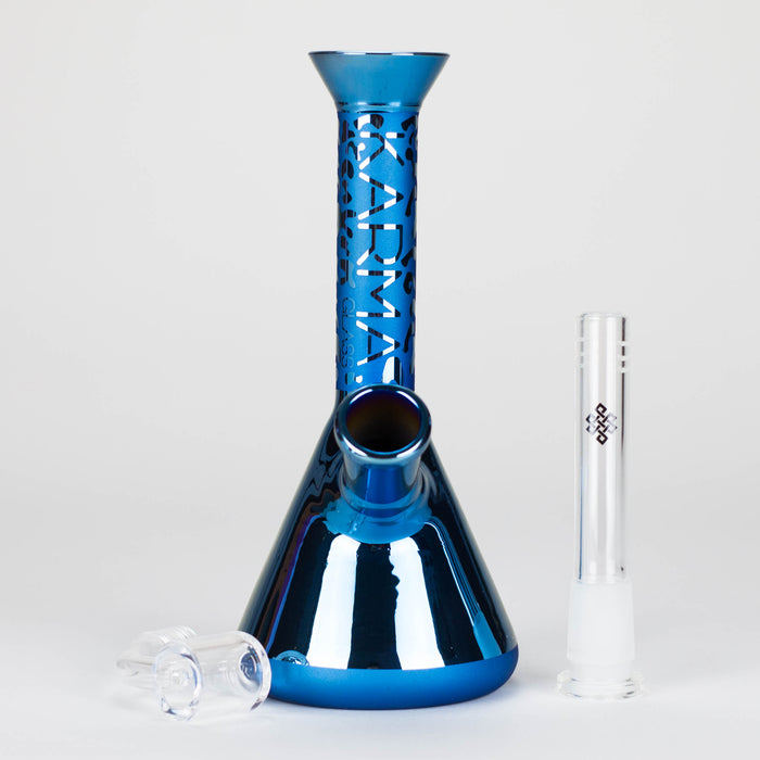 Karma | 7" Metallic Sandblasted Beaker Glass Dab Rig Rig Maq Distributors