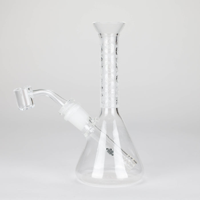 Karma | 7" Sandblasted Beaker Glass Dab Rig Beaker Bong Maq Distributors