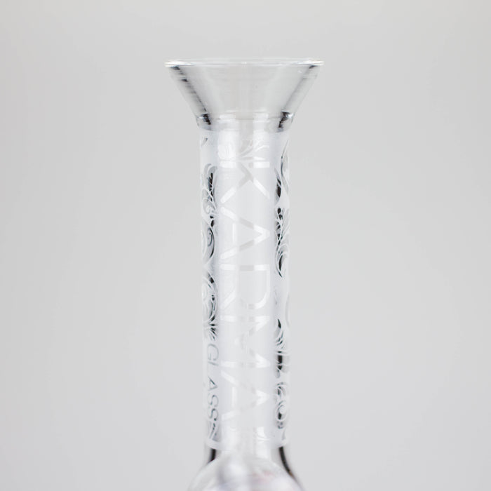 Karma | 7" Sandblasted Beaker Glass Dab Rig Beaker Bong Maq Distributors