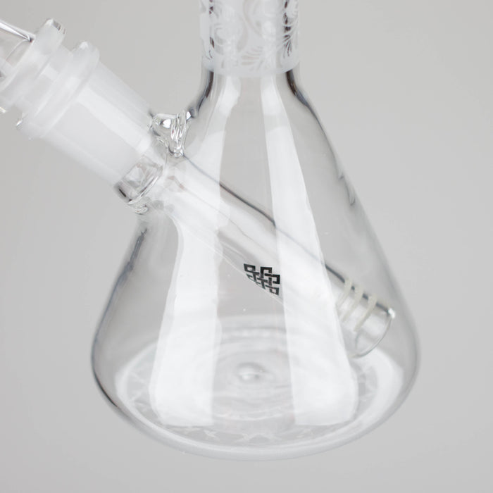 Karma | 7" Sandblasted Beaker Glass Dab Rig Beaker Bong Maq Distributors