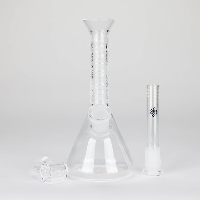 Karma | 7" Sandblasted Beaker Glass Dab Rig Beaker Bong Maq Distributors