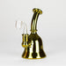 Karma | 6" Metallic Gold Kettle Glass Dab Rig Bongs Maq Distributors