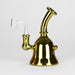 Karma | 6" Metallic Gold Kettle Glass Dab Rig Bongs Maq Distributors