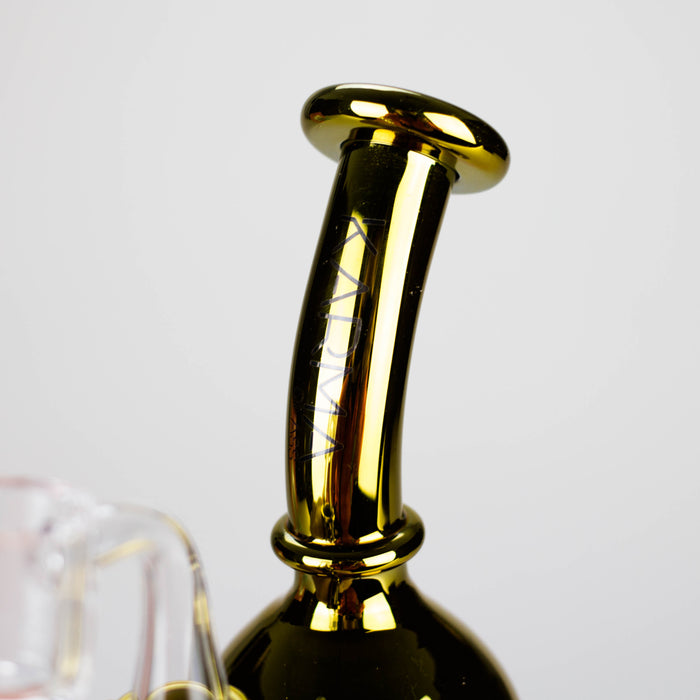 Karma | 6" Metallic Gold Kettle Glass Dab Rig Bongs Maq Distributors