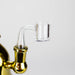 Karma | 6" Metallic Gold Kettle Glass Dab Rig Bongs Maq Distributors