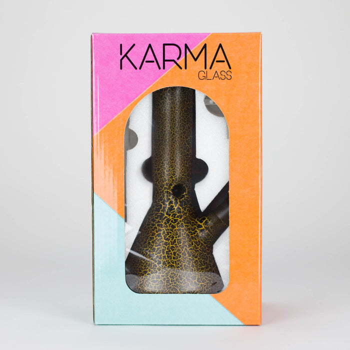 Karma | 9" Beaker Lightning Plated Glass Bong Beaker Bong Maq Distributors